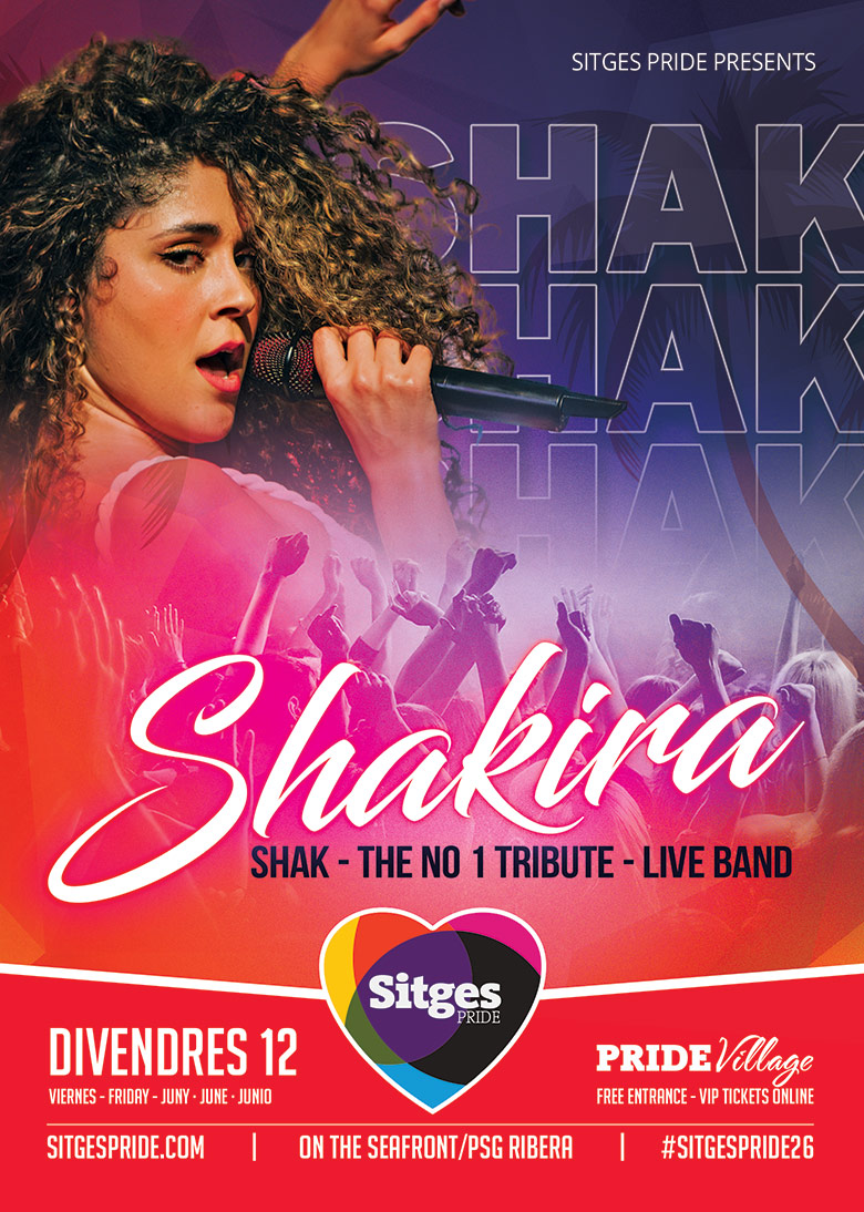 Shakira Tribute Sitges Pride 2026
